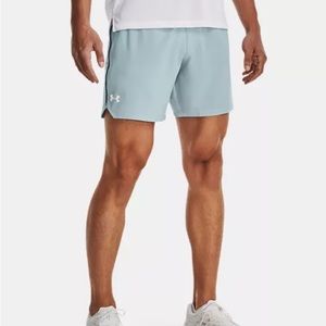 NWT Men's UA Speedpocket 7'' Shorts Blue